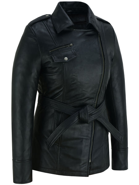 Elan Women’s Leather Jacket Black