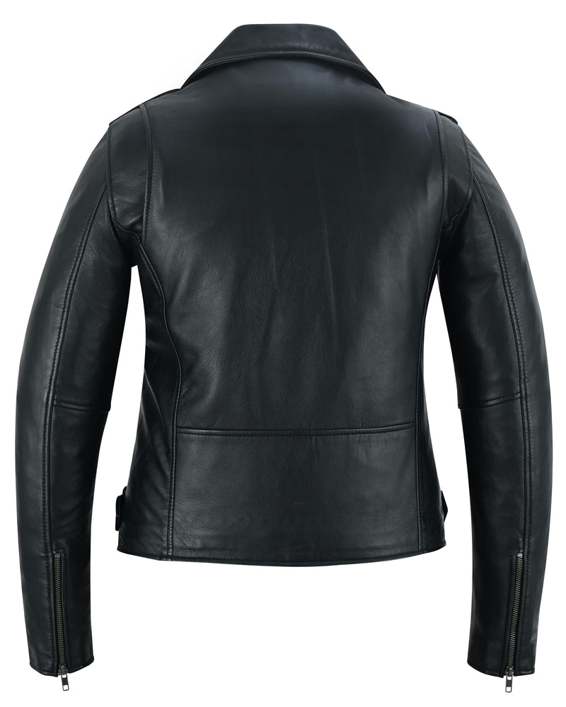 Night Shine Women's Black Fashion Leather Jacket