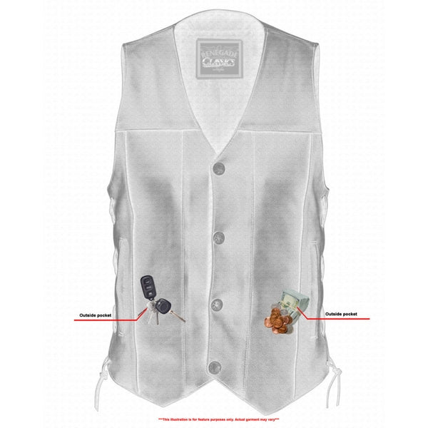 Renegade Classics - RC105 Men's Single Panel Concealed Carry Vest
