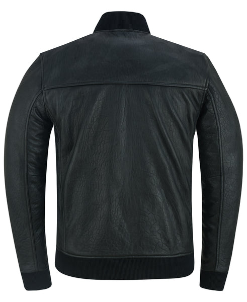 Stalwart Men’s Fashion Leather Bomber Jacket