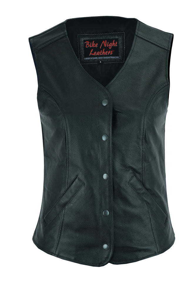 DS204 Women's Stylish Longer Body &frac34; Vest - Plain Sides