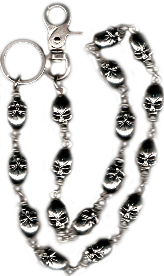 WC7016 31" Wallet Chain Large Skulls