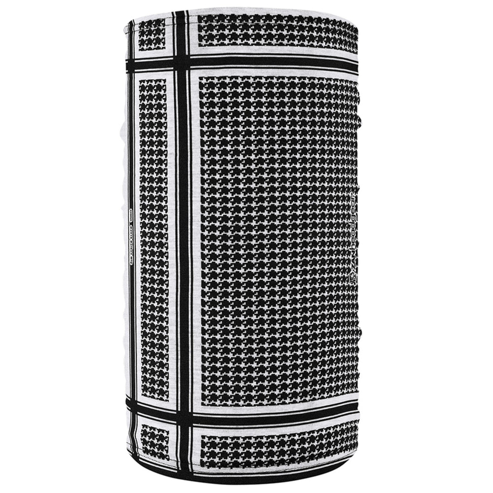 TF235BW Motley Tube® Fleece Lined- Houndstooth, Black and White
