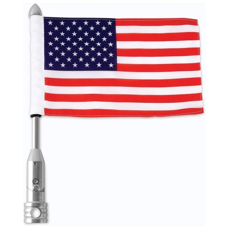 BKFLGPL18 MC 18IN Flagpole + USA Flag