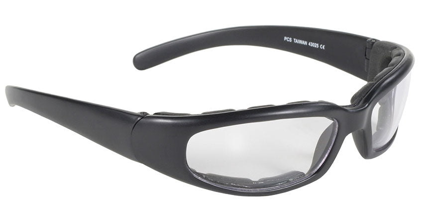 43025 Rally Wrap Padded Blk Frame/Clear Lens