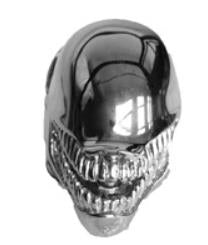 R151 Stainless Steel Alien Skull Biker Ring