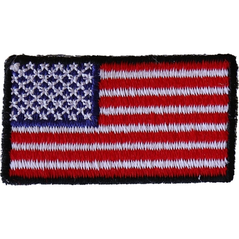 P6554 American Flag Embroidered Iron on Patch