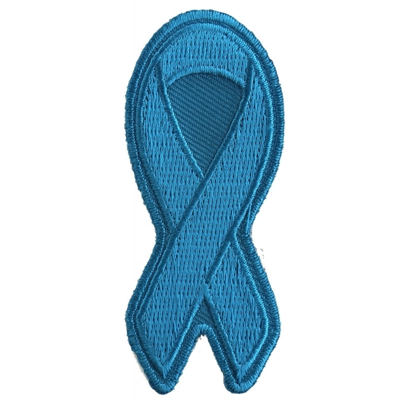 P3774 Blue Ribbon Patch For Awareness In Child Abuse and Bullying