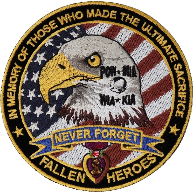 P6568 Fallen Heroes POW MIA WIA KIA Memorial Patch