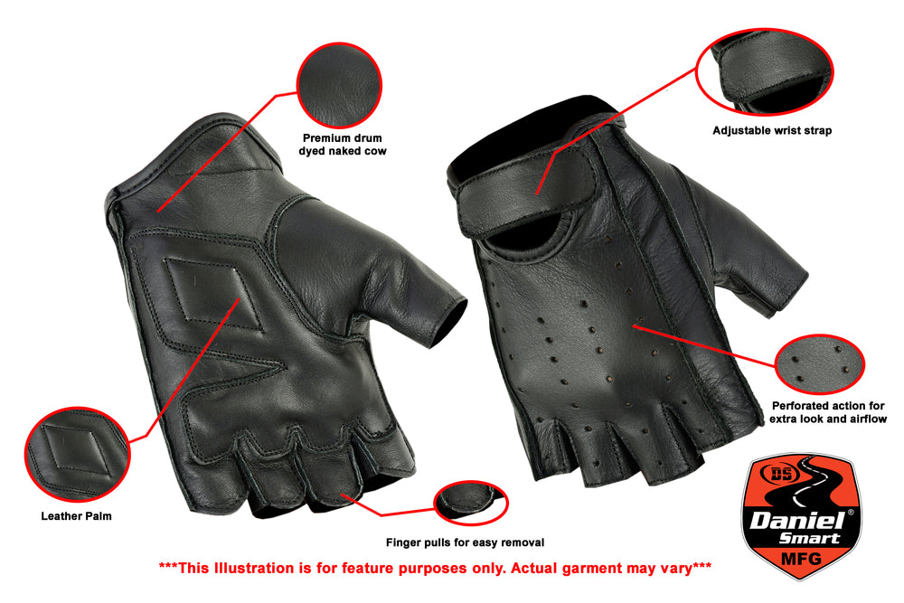 DS64 Premium Fingerless Cruiser Glove