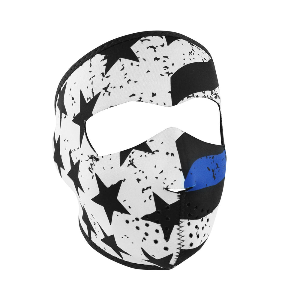 WNFM119 ZAN® Full Mask- Neoprene- Thin Blue Line