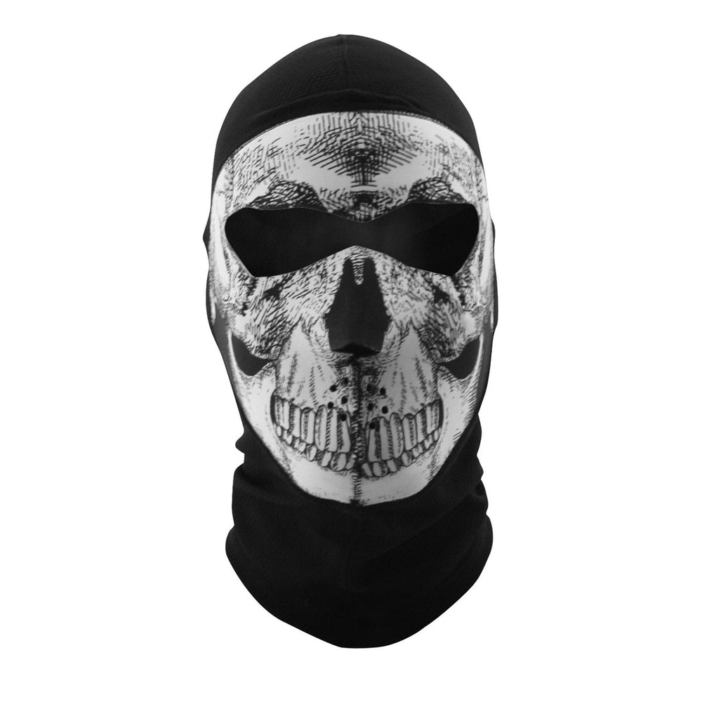 WBC002NFME Balaclava Extreme- COOLMAX®- Full Mask- Black and White