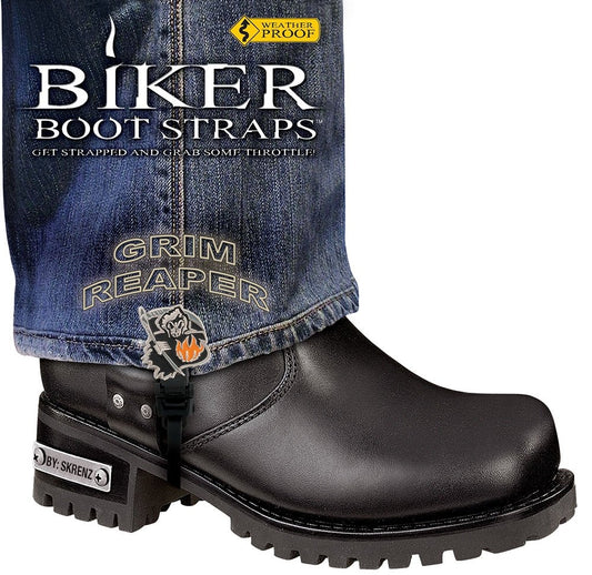 BBS/GR6 Weather Proof- Boot Straps- Grim Reaper- 6 Inch