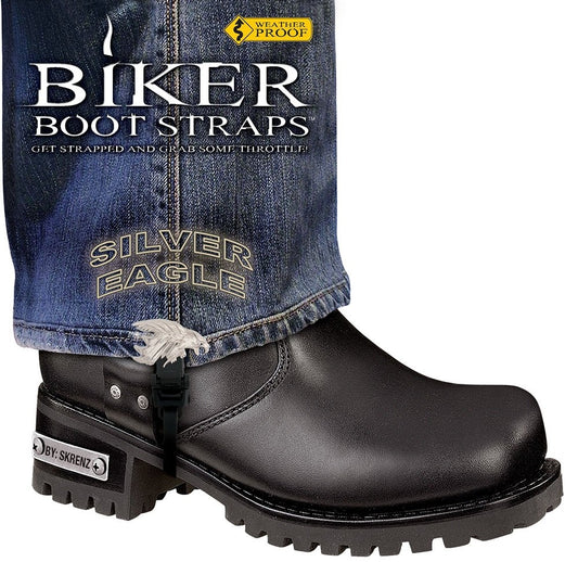 BBS/SE6 Weather Proof- Boot Straps- Silver Eagle- 6 Inch