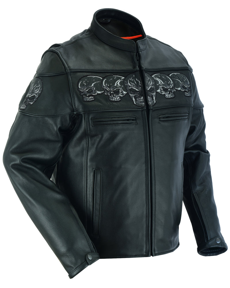 Men's Leather Skull Jacket