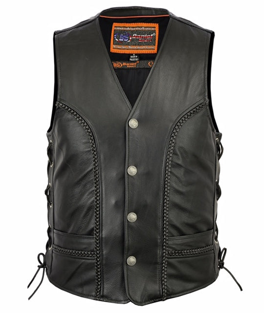 DS125 Men's Single Back Panel Concealed Carry Vest (Buffalo Nickel He