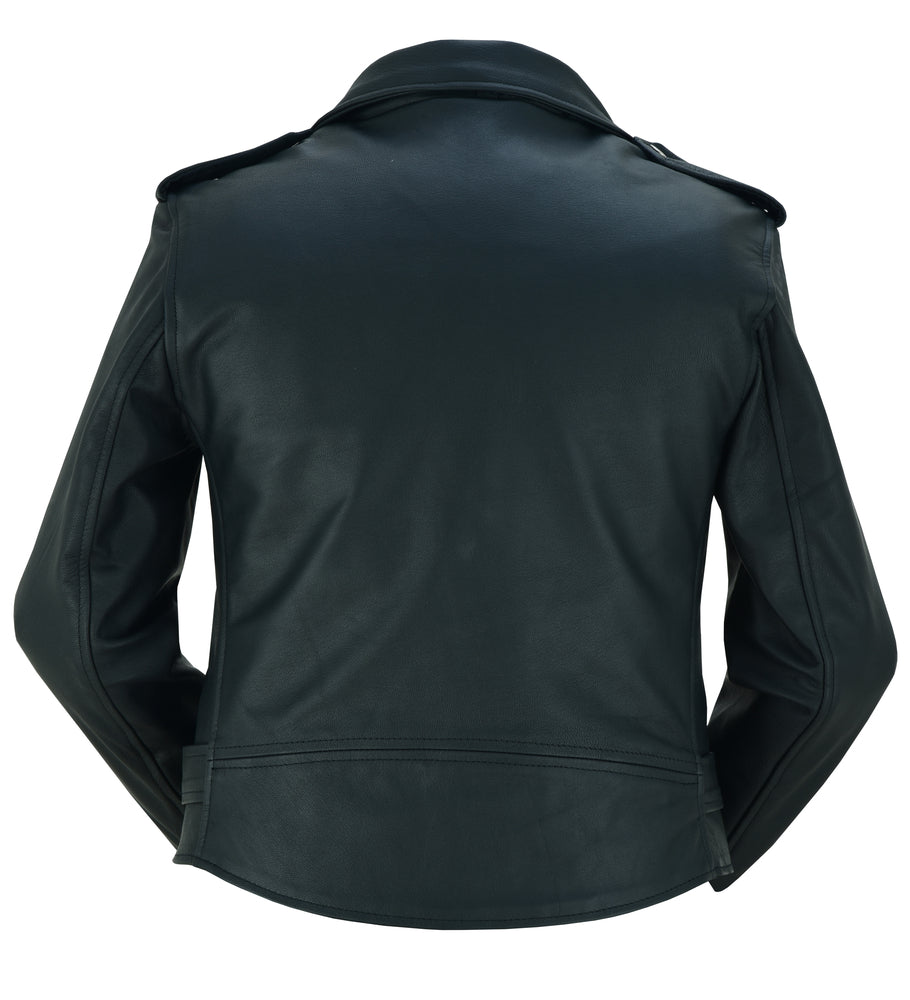 DS850 Women's Classic Plain Side Fitted M/C Style Jacket