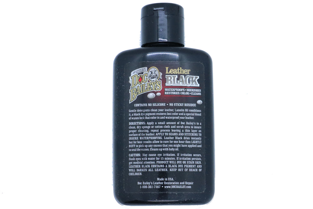 DBailey Doc Bailey's Leather Black Redye and Waterproof