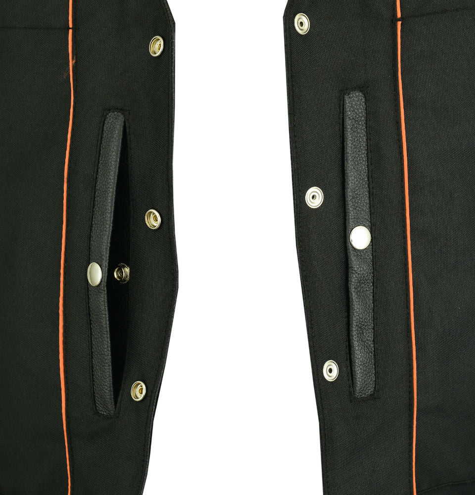 DS141 Men's Single Back Panel Concealed Carry Vest (Buffalo Nickel Snaps)