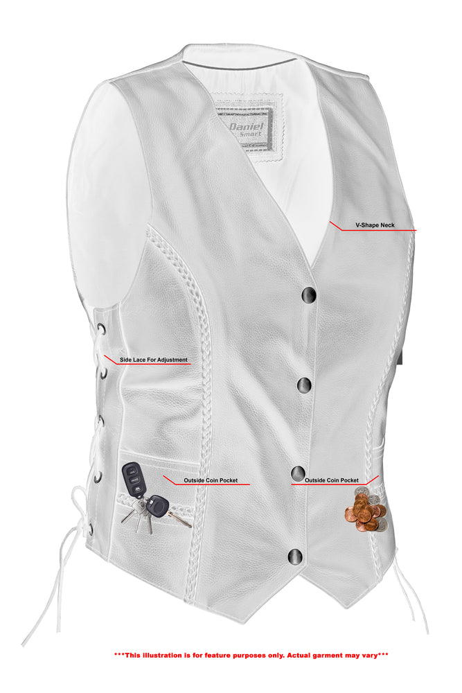 DS222 Women's Braided Vest