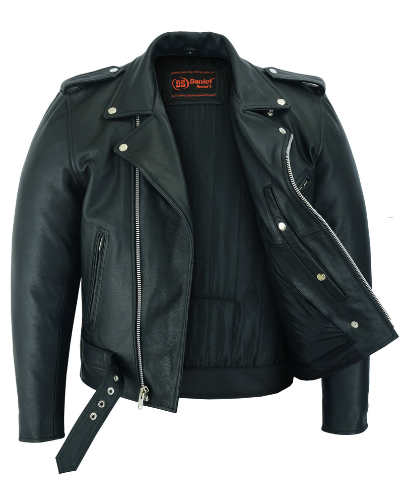 DS761 Motorcycle Armored Classic Biker Leather Jacket