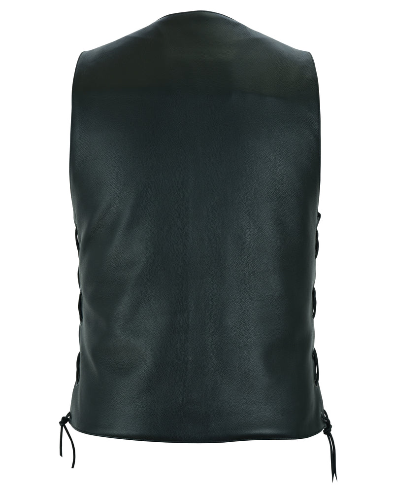DS142 Men's Single Back Panel Concealed Carry Vest (Buffalo Nickel Head Snaps)