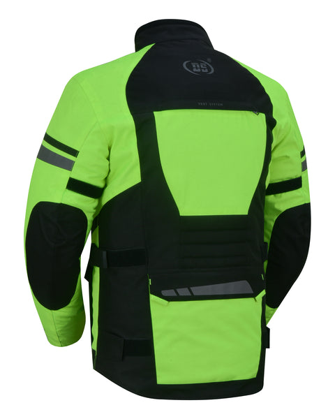 DS4616 Advance Touring Textile Motorcycle Jacket for Men - Hi-Vis